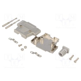 1 pcs x CONNFLY - DS1047-25M2L-N - Enclosure: for D-Sub connectors, D-Sub 25pin,D-Sub HD 44pin