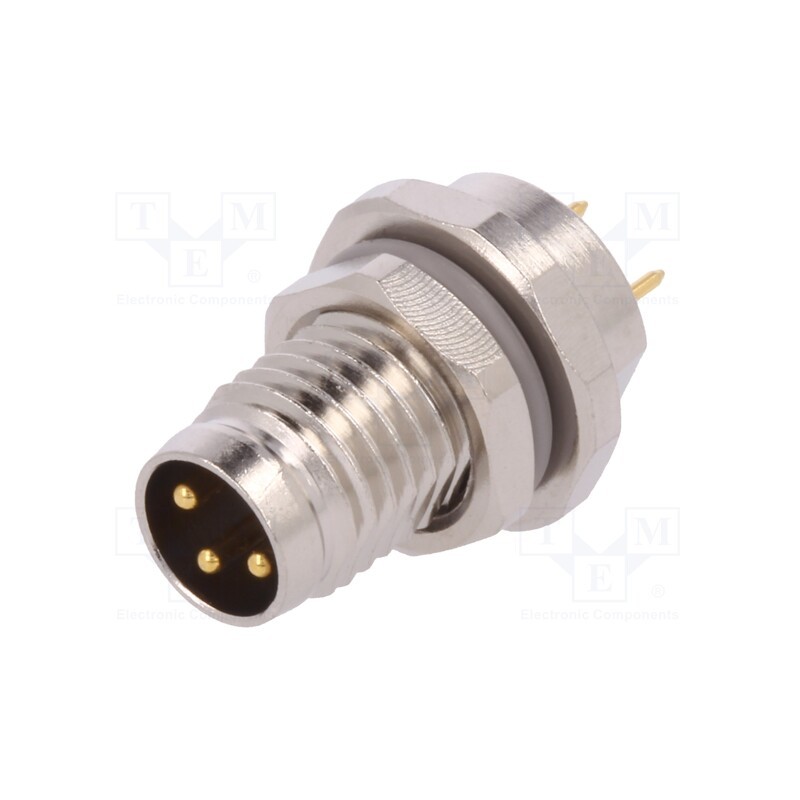 1 pcs x TE Connectivity - T4040014031-000 - Connector: M8, male, PIN: 3, unshielded, socket, IP67, 60V, 2.5÷4mm