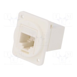1 pcs x CLIFF - CP30220W - Coupler, FT, Cat: 5e, Layout: 8p8c, RJ45 socket,both sides, 19x24mm
