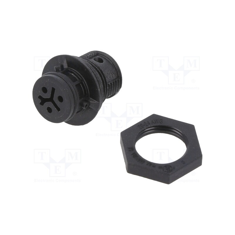 1 pcs x WIELAND - 41.031.4053.1 - Connector: circular, socket, RST, female, PIN: 3, silver plated, 8A