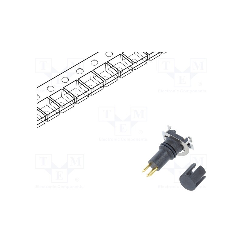 1 pcs x AMPHENOL LTW - M8S-03PMMT-EE0001 - Connector: M8, male, PIN: 3, vertical, on PCBs, socket, 3A, 60V