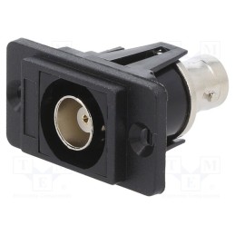 1 pcs x CLIFF - CP30737 - Coupler, BNC socket,both sides, 50Ω, silver, Mat: plastic, 29mm
