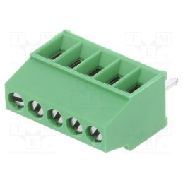 1 pcs x TE Connectivity - 282834-5 - PCB terminal block, angled 90°, 2.54mm, ways: 5, on PCBs, terminal