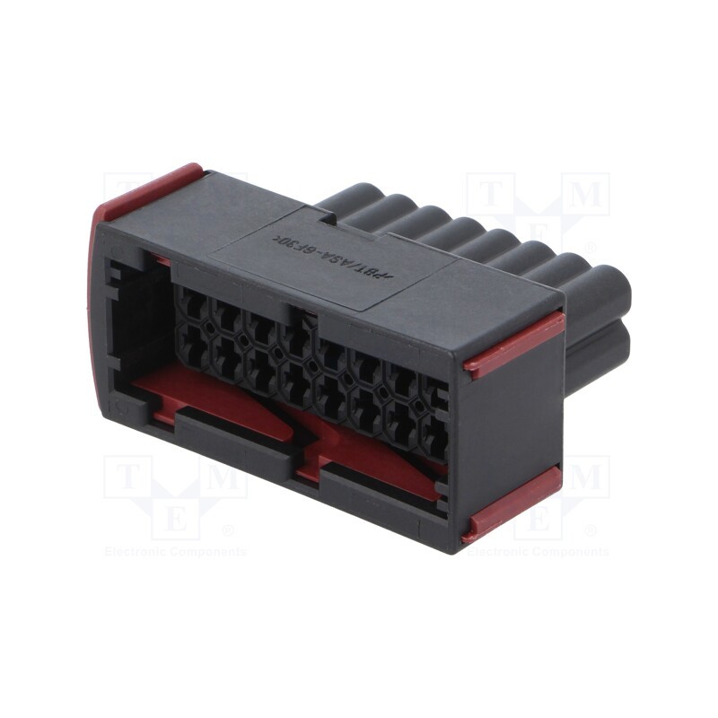 1 pcs x TE Connectivity - 1-967242-1 - Connector: automotive, JPT, female, plug, for cable, PIN: 16, black