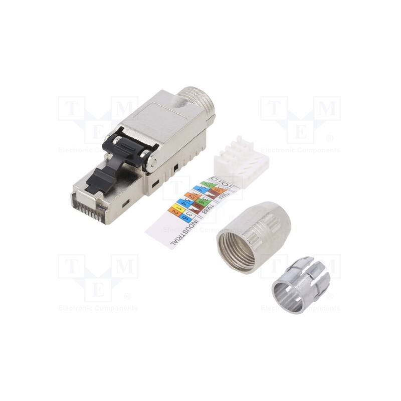 1 pcs x LOGILINK - MP0040N - Plug, RJ45, PIN: 8, Cat: 6a, shielded, Layout: 8p8c, for cable, male