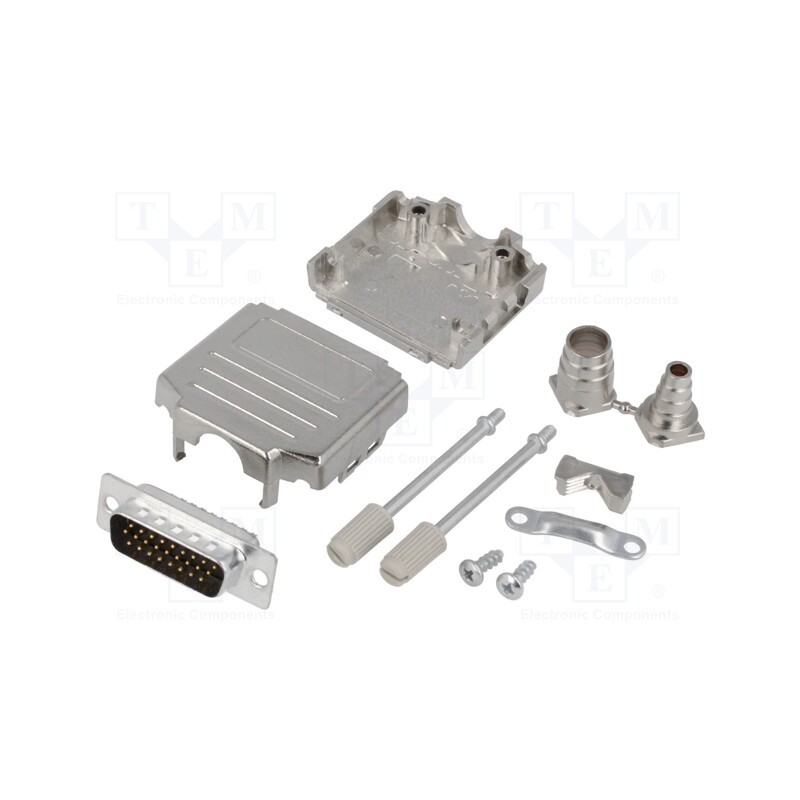 1 pcs x ENCITECH - DPPK15-M-HDP-K - D-Sub HD, PIN: 26, plug, male, soldering, for cable, black