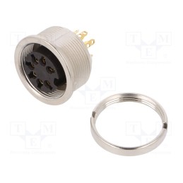 1 pcs x LUMBERG - KFV 71 - Connector: M16, socket, female, soldering, PIN: 7, 5A, 60V, IP40