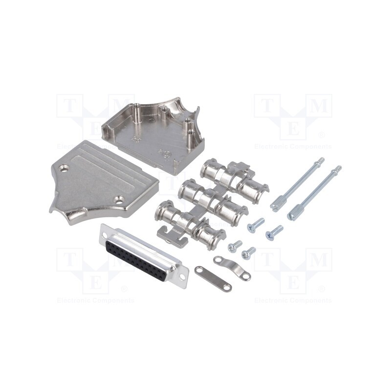 1 pcs x MH CONNECTORS - MHDM25-DB25S-K - D-Sub, PIN: 25, plug, female, straight, soldering, for cable