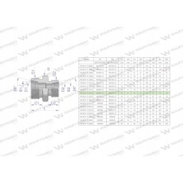 Hydraulic connector m26x1 5 18l m16x1 5 10l 2pcs