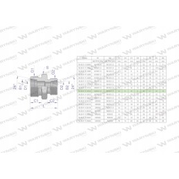 Hydraulic connector m26x1 5 18l m16x1 5 10l 2pcs