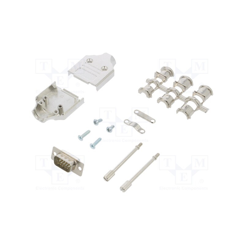 1 pcs x ENCITECH - MHDM-09-HDP15-W-K - D-Sub HD, PIN: 15, plug, male, straight, soldering, for cable, white