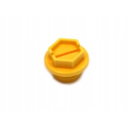 Plastic cover cap m18x1 5 yellow