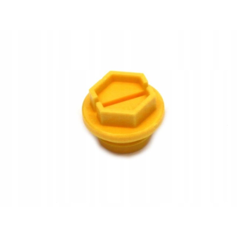 Plastic cover cap m18x1 5 yellow
