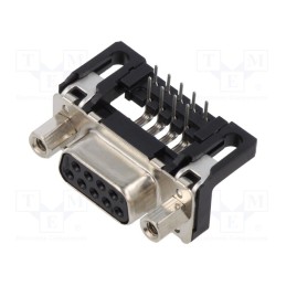 1 pcs x HARTING - 9661126603 - D-Sub, PIN: 9, socket, female, angled 90°, THT, UNC 4-40