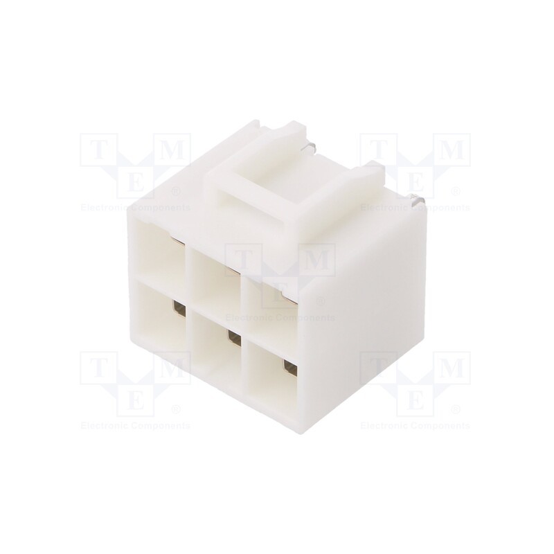 1 pcs x JST - B06P-VL - Socket, wire-board, male, PIN: 6, on PCBs, Plating: tinned, 6.2mm