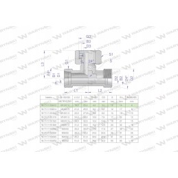 Hydraulic tee sym meter bab m12x1 5 06l 2pcs