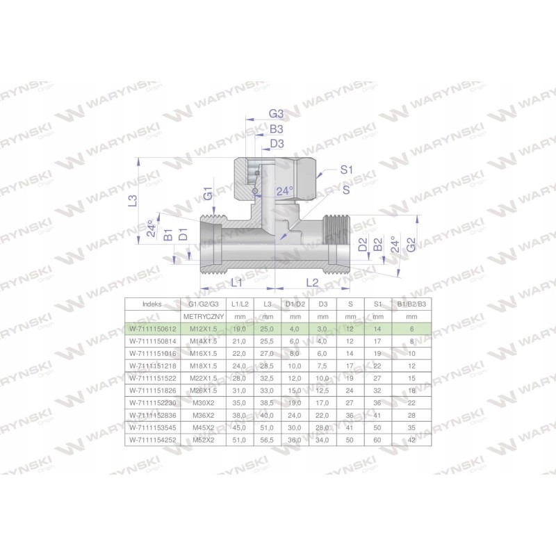 Hydraulic tee sym meter bab m12x1 5 06l 2pcs