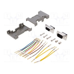 1 pcs x MH CONNECTORS - GA0909MFLGK-RC - Transition: adapter, D-Sub 9pin male,D-Sub 9pin female