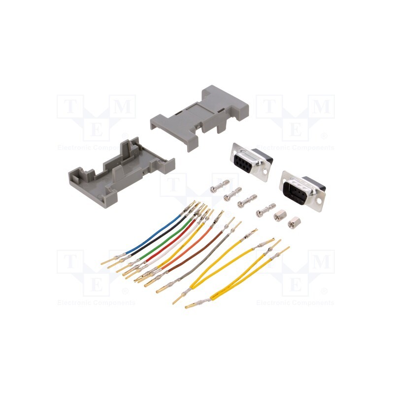 1 pcs x MH CONNECTORS - GA0909MFLGK-RC - Transition: adapter, D-Sub 9pin male,D-Sub 9pin female