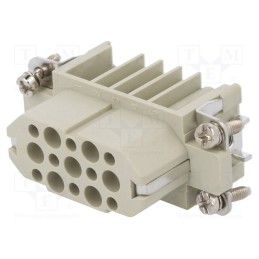 1 pcs x DEGSON ELECTRONICS - DD-015-FC - Connector: HDC, contact insert, female, DD, PIN: 15, 15+PE, crimped