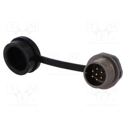 1 pcs x WEIPU - ST1212/P7 - Socket, ST12, male, PIN: 7, IP67, 5A, soldering, 125V, 0.75mm2