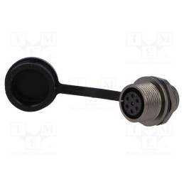 1 pcs x WEIPU - ST1212/S7 - Socket, ST12, female, PIN: 7, IP67, 5A, soldering, 125V, 0.75mm2