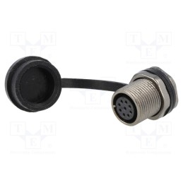 1 pcs x WEIPU - ST1213/S9 - Socket, ST12, female, PIN: 9, IP67, 3A, soldering, 125V, 0.75mm2