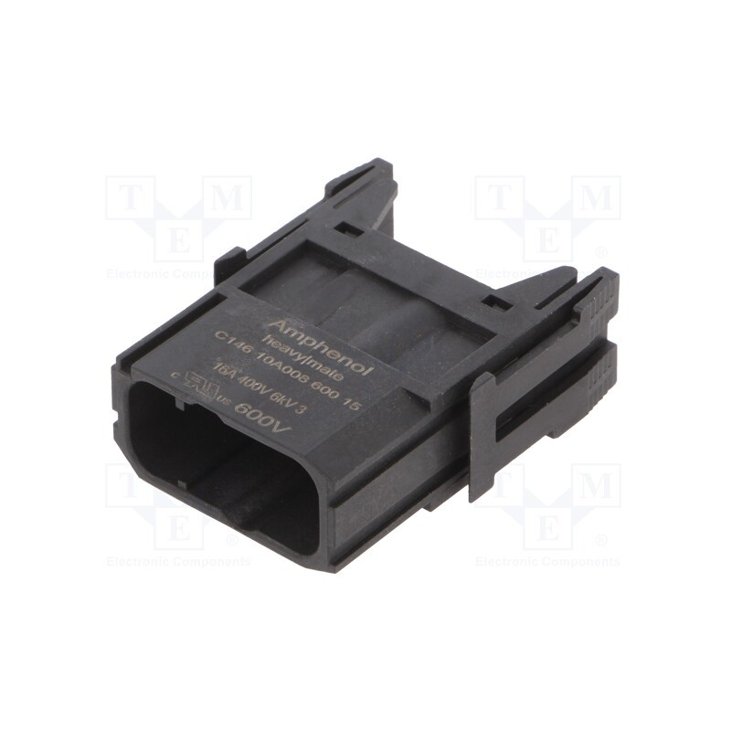 1 pcs x AMPHENOL - C14610A00860015 - Connector: HDC, module, male, C146,heavy|mate F,Quintax, PIN: 8