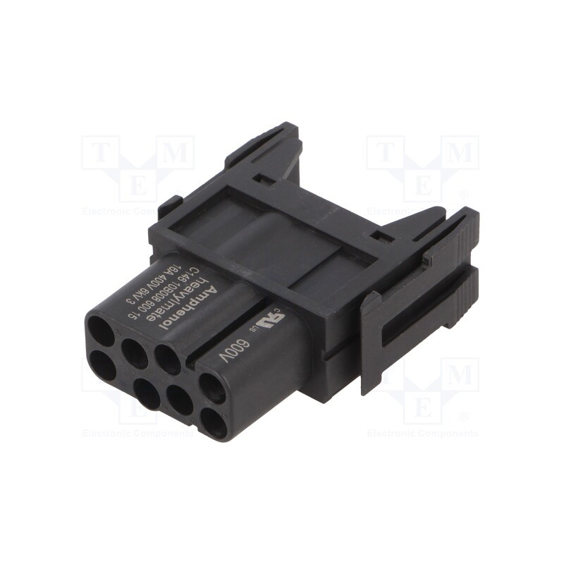 1 pcs x AMPHENOL - C14610B00860015 - Connector: HDC, module, female, C146,heavy|mate F,Quintax, PIN: 8