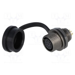 1 pcs x WEIPU - ST1212/S9 - Socket, ST12, female, PIN: 9, IP67, 3A, soldering, 125V, 0.75mm2