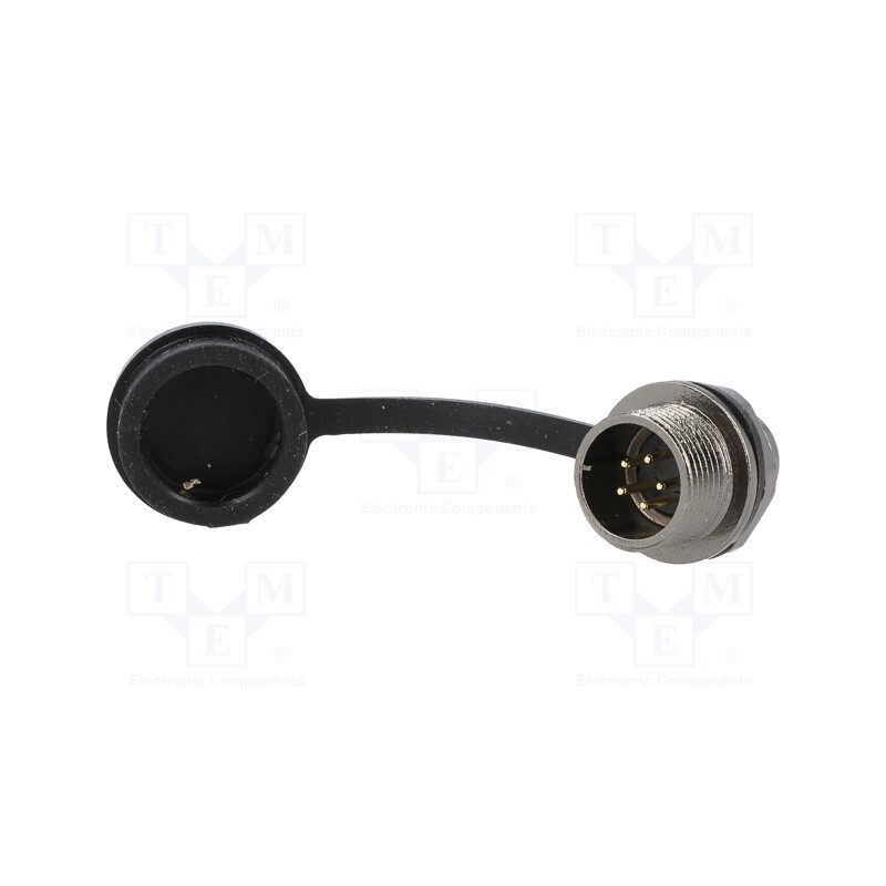 1 pcs x WEIPU - ST1212/P5 - Socket, ST12, male, PIN: 5, IP67, 5A, soldering, 180V, 0.75mm2