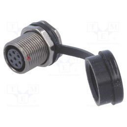 1 pcs x WEIPU - ST1213/S7 - Socket, ST12, female, PIN: 7, IP67, 5A, soldering, 125V, 0.75mm2