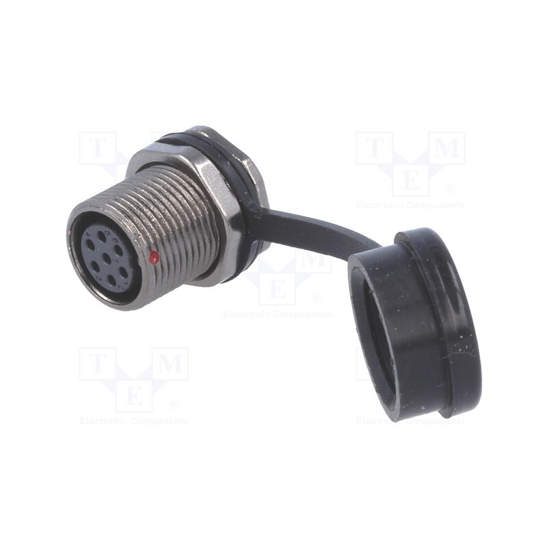 1 pcs x WEIPU - ST1213/S7 - Socket, ST12, female, PIN: 7, IP67, 5A, soldering, 125V, 0.75mm2