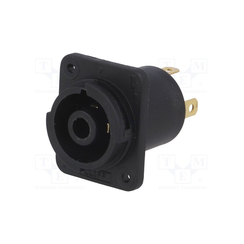 1 pcs x CLIFF - FCR2064 - Connector: circular, 4.8mm connectors,soldering, CLIFFCON, 20A