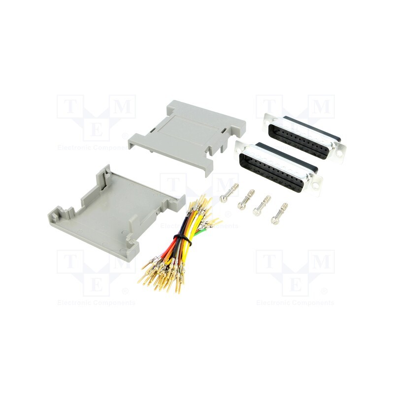 1 pcs x MH CONNECTORS - GA2525MMLGK-RC - Transition: adapter, D-Sub 25pin male,both sides