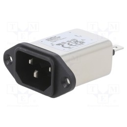 1 pcs x SCHAFFNER - FN9222-3-06 - Connector: AC supply, socket, male, 3A, 250VAC, C14 (E), -25÷85°C