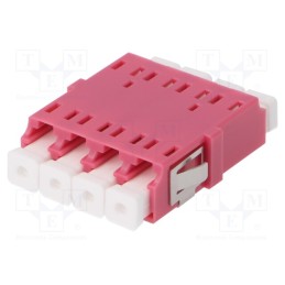 1 pcs x FIBRAIN - A001-LC-4X-2178 - Connector: fiber optic, socket,coupler, quad,multi mode (MM), LC
