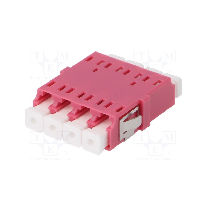 1 pcs x FIBRAIN - A001-LC-4X-2178 - Connector: fiber optic, socket,coupler, quad,multi mode (MM), LC