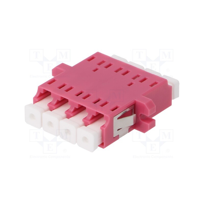 1 pcs x FIBRAIN - A001-LC-4X-1178 - Connector: fiber optic, socket,coupler, quad,multi mode (MM), LC