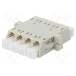 1 pcs x FIBRAIN - A001-LC-4X-1158 - Connector: fiber optic, socket,coupler, quad,multi mode (MM), LC