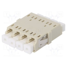 1 pcs x FIBRAIN - A001-LC-4X-2158 - Connector: fiber optic, socket,coupler, quad,multi mode (MM), LC