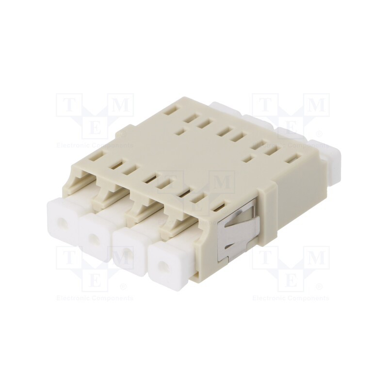 1 pcs x FIBRAIN - A001-LC-4X-2158 - Connector: fiber optic, socket,coupler, quad,multi mode (MM), LC