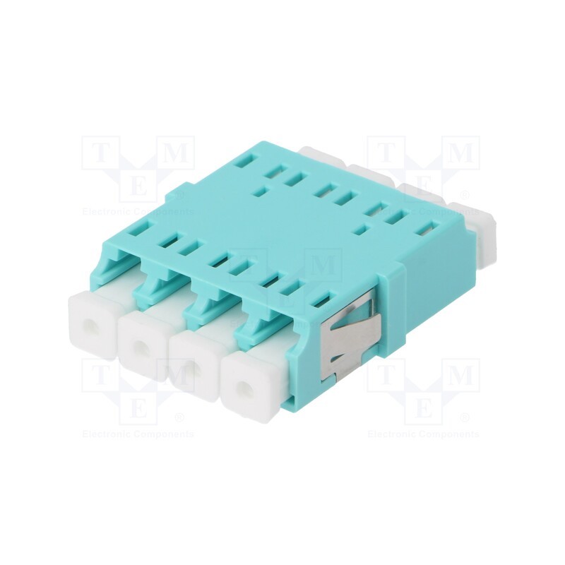 1 pcs x FIBRAIN - A001-LC-4X-2168 - Connector: fiber optic, socket,coupler, quad,multi mode (MM), LC