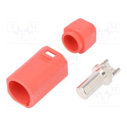 1 pcs x AMASS - AS250M RED - Plug, DC supply, AS250, male, PIN: 1, for cable, soldering, red, 90A