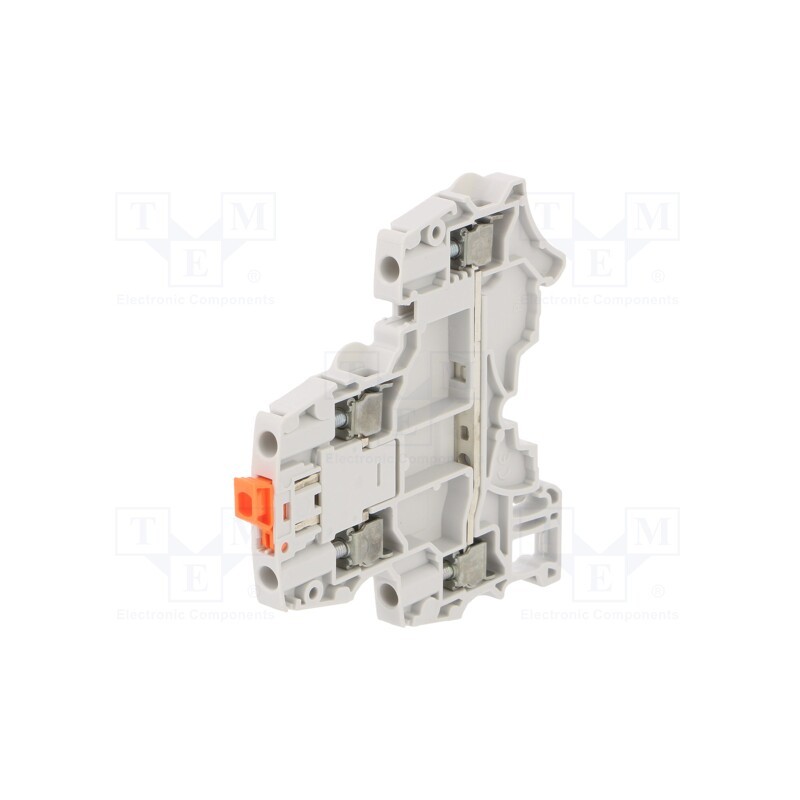 1 pcs x TE Connectivity - 1SNK505315R0000 (ZS4-D2-S) - Splice terminal: rail, 0.2÷4mm2, ways: 2, terminals: 4, grey, SNK