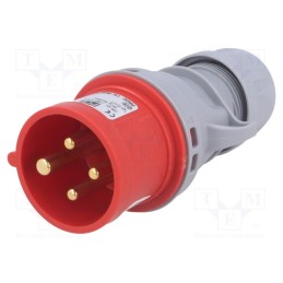 1 pcs x PCE - 014-6TT - Connector: AC supply 3-phase, plug, male, 16A, 400VAC, IEC 60309
