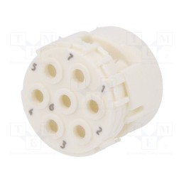 1 pcs x HARTING - 9151073001 - Connector: M23, contact insert, PIN: 7, male, crimped, w/o contacts