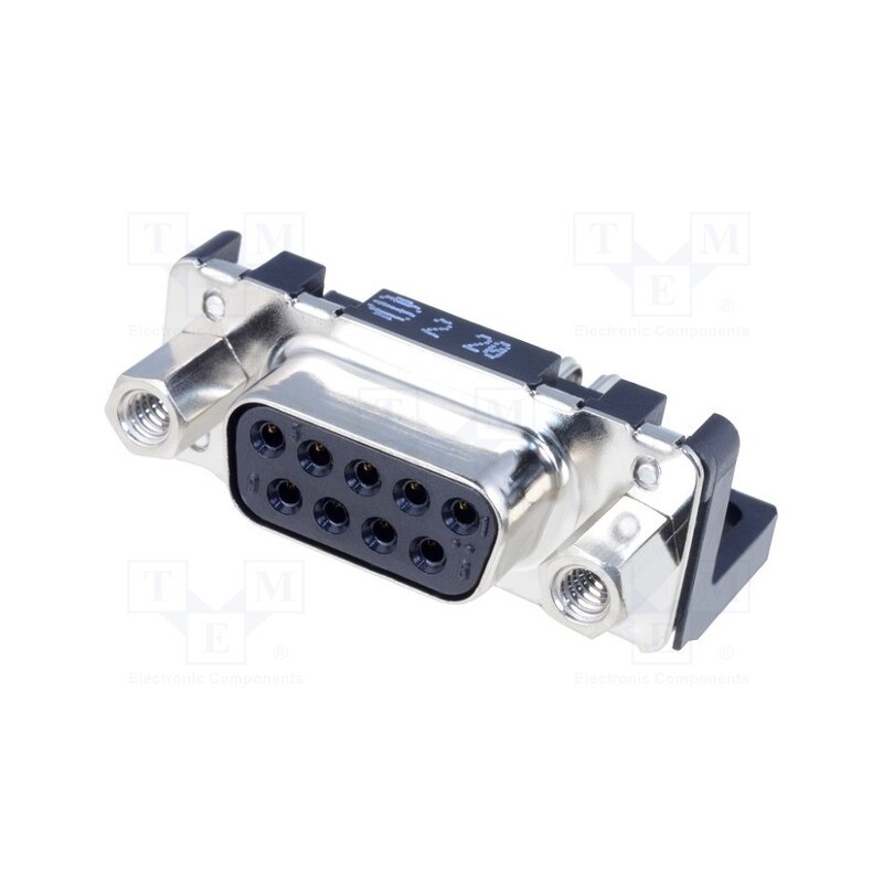 1 pcs x HARTING - 9661526613 - D-Sub, PIN: 9, socket, female, angled 90°, THT, UNC 4-40