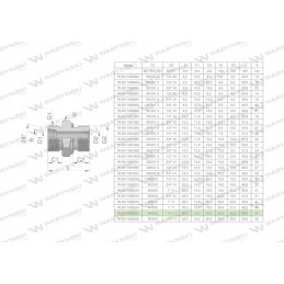 Hydraulic connection bb xge m45x2 35l x 1 1 4