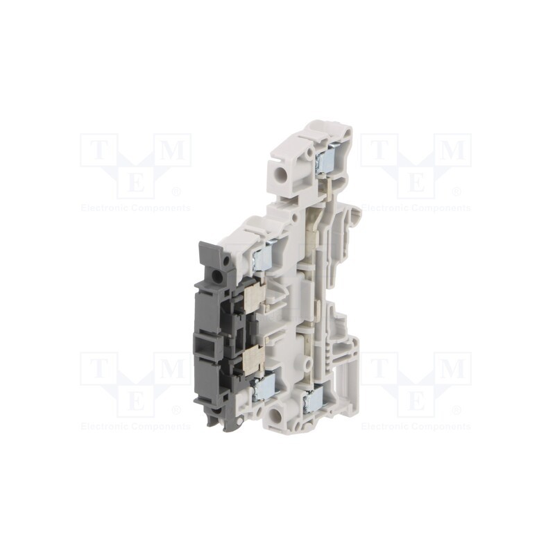 1 pcs x TE Connectivity - 1SNK508425R0000 (ZS4-D2-SF1) - Splice terminal: rail, 0.2÷6mm2, ways: 2, terminals: 4, Width: 8mm
